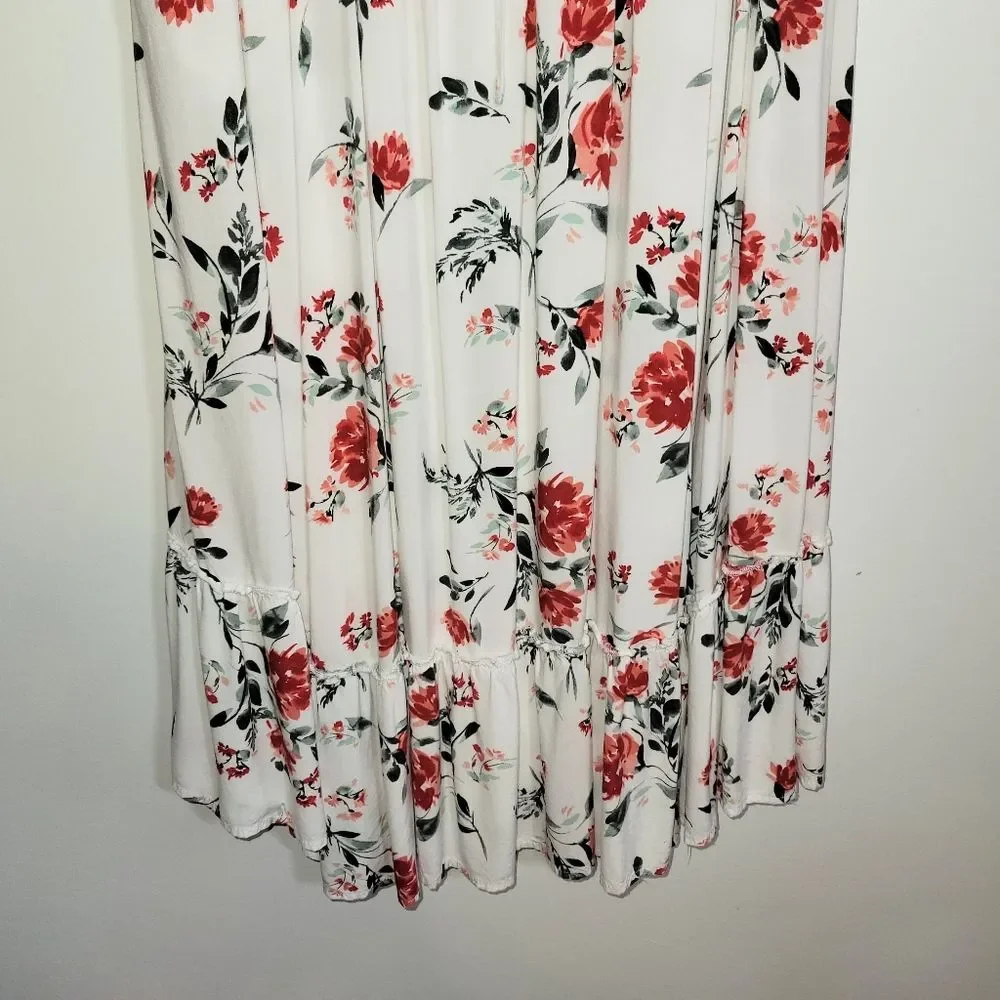 Torrid Midi Challis Floral Dress 0 0X - Picture 4 of 13